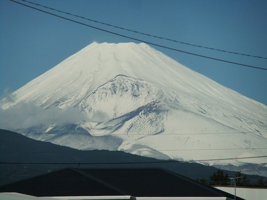 真っ白富士山