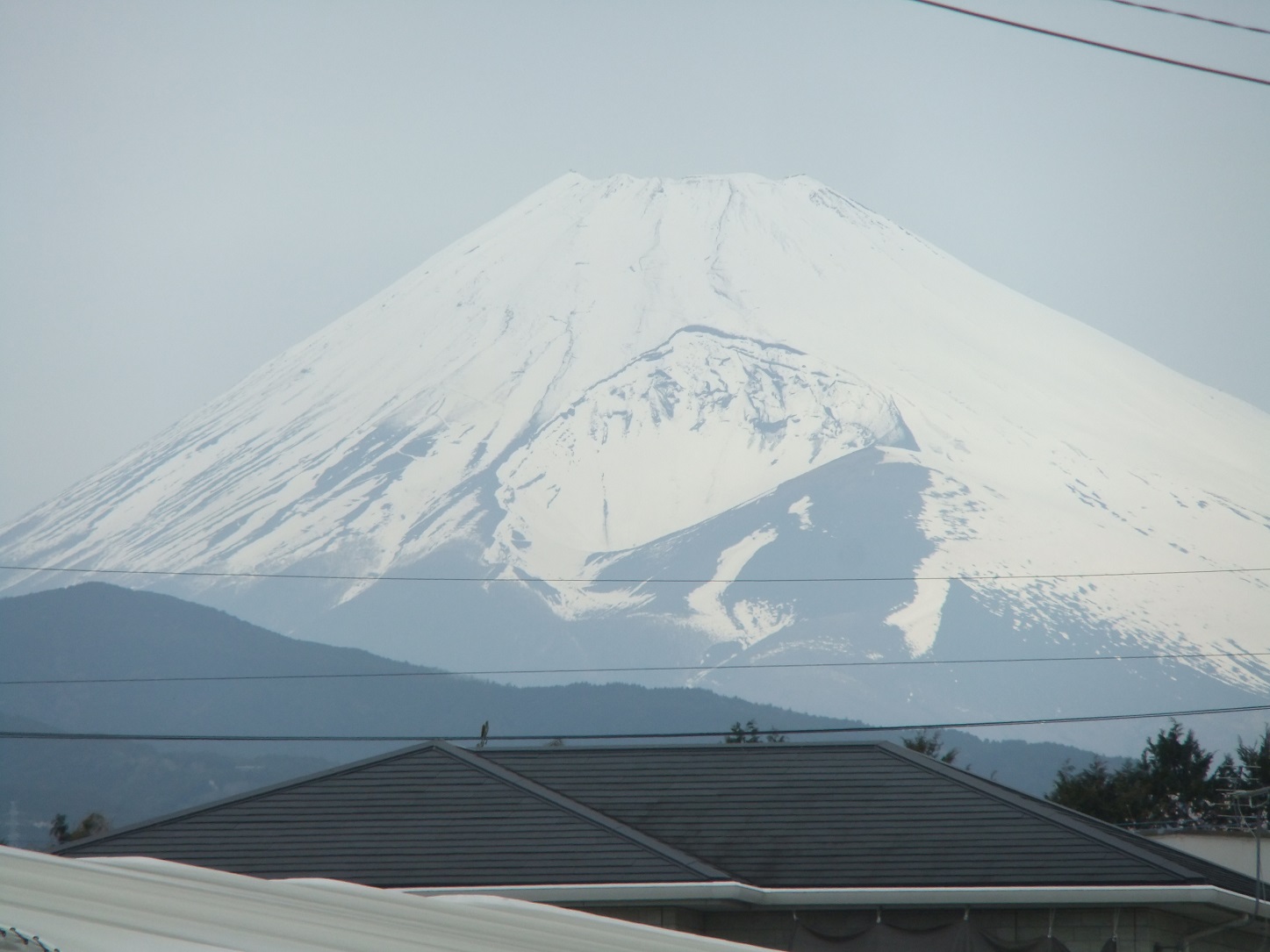 2022年度最終日の富士山