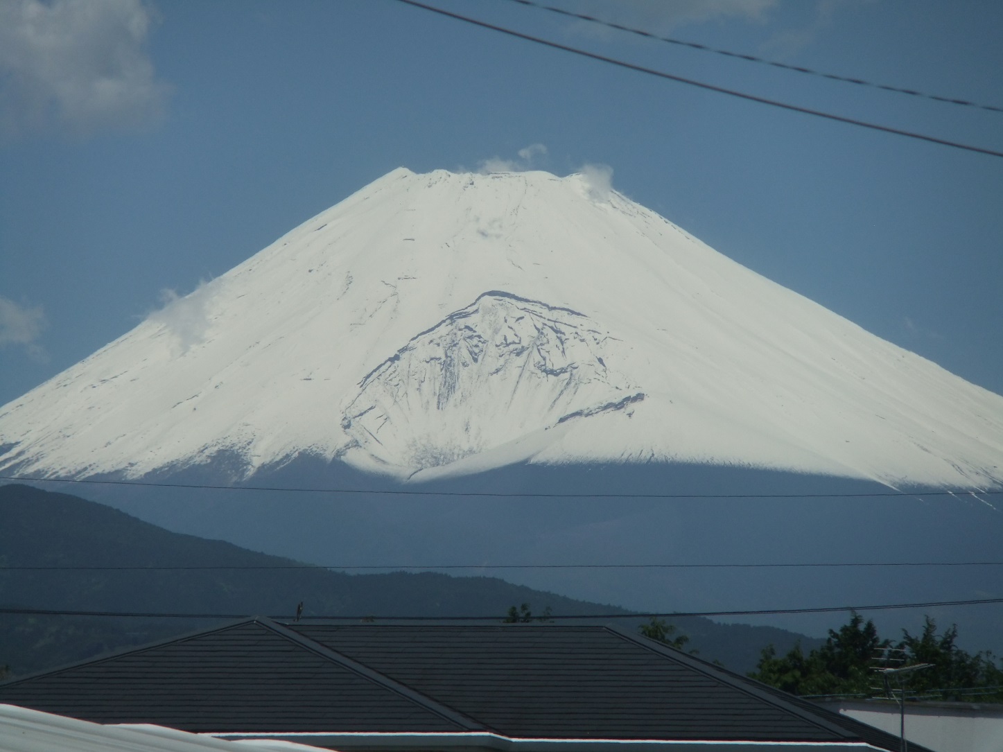 五月に積雪！富士山2023.5.16