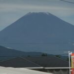 富士山2023年初冠雪